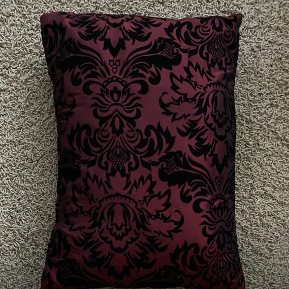 Wine & Black Decorative Pillows - Picture 4 of 4